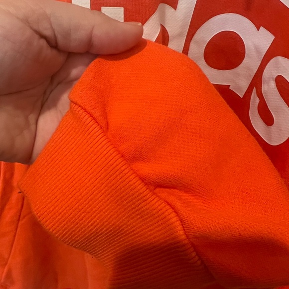 Adidas Orange Sweatshirt with Signature Stripes / Men - Picture 5 of 8